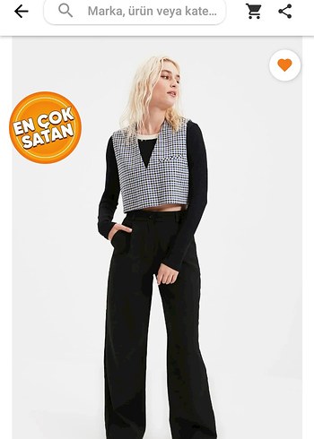 Kadın Siyah kumaş pantolon
