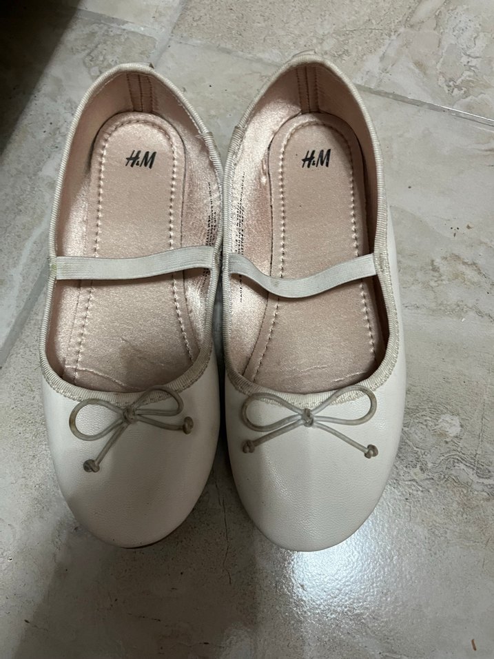 Kız Çocuk Beyaz Babet Ayakkabı - Görsel 4