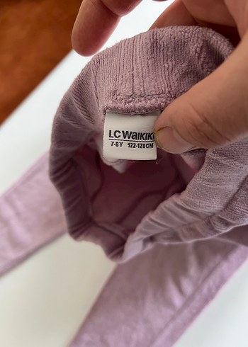 Kız Çocuk Mor Süet Tayt - Görsel 5