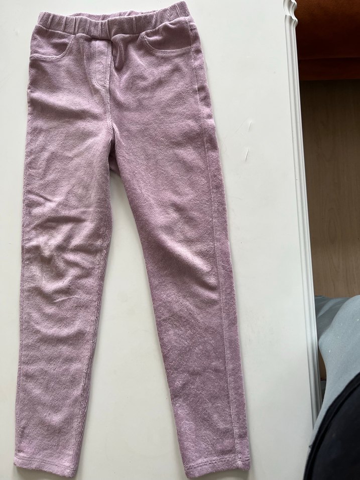 Kız Çocuk Mor Süet Tayt - Görsel 2