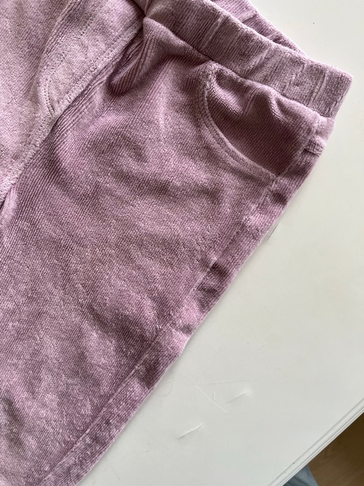 Kız Çocuk Mor Süet Tayt - Görsel 4