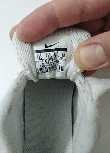 29 Beden beyaz Renk Nike spor ayakkabi