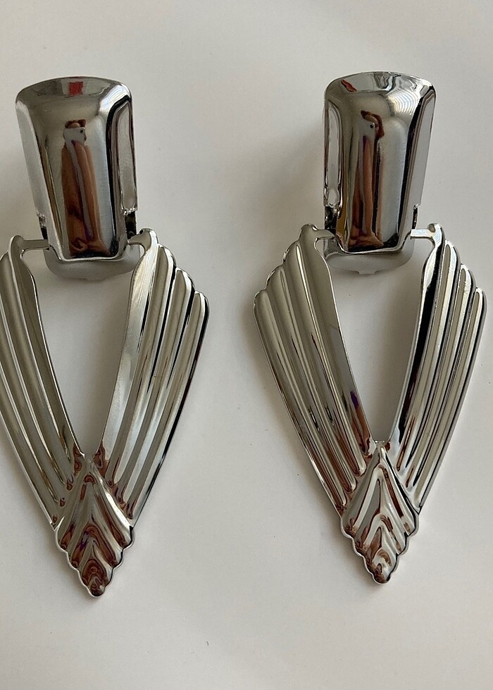 Çelik Büyük Küpe - Görsel 3