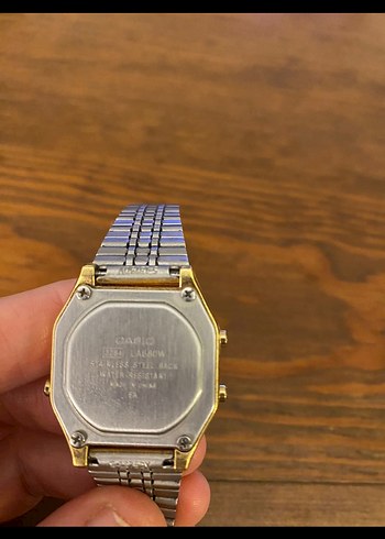 Beden altın Renk Kadın Parlak Altın Vintage Dijital Saat