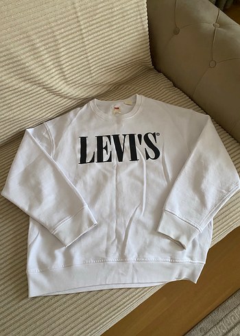 Levis Levi S Beyaz Logo Sweatshirt
