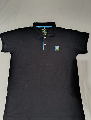Simya Koleji Siyah Polo Yaka Tshirt
