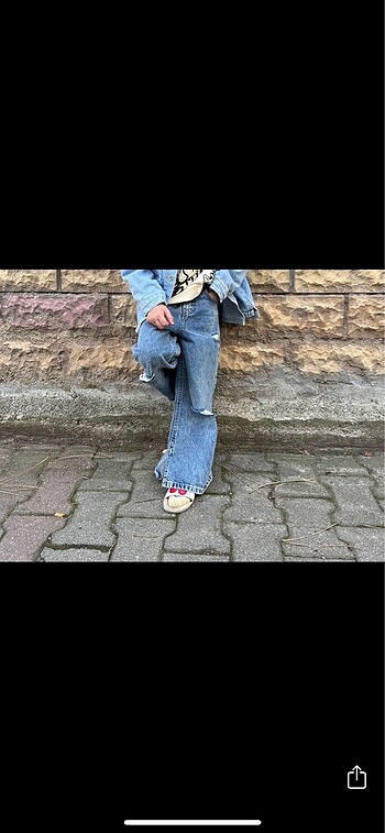 Zara muadili kot pantolon - Görsel 7