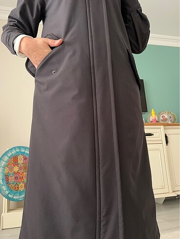 Antrasit Kapüşonlu Softshell kap - Görsel 7