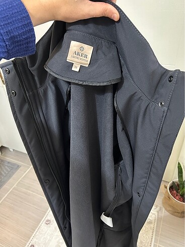 Antrasit Kapüşonlu Softshell kap - Görsel 9