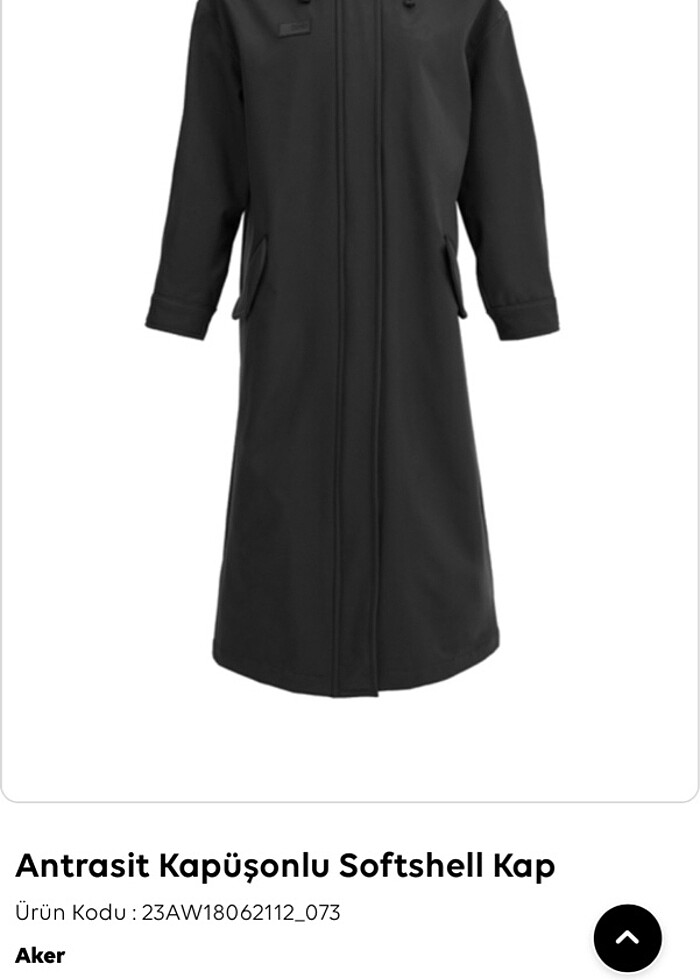 Antrasit Kapüşonlu Softshell kap - Görsel 2