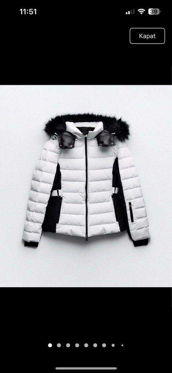 Zara kayak montu - Görsel 2