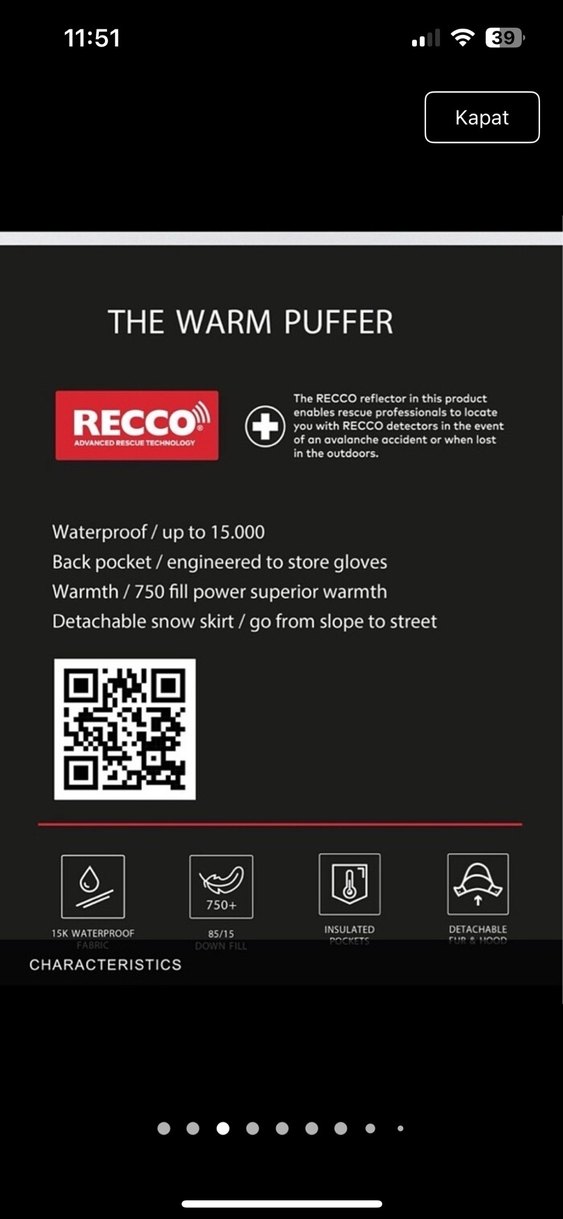 Zara kayak montu - Görsel 4