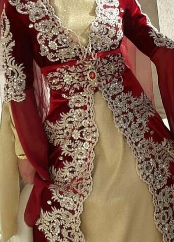 Bordo kaftan