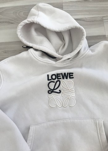 l Beden Beyaz Kapüşonlu Kadın Sweatshirt