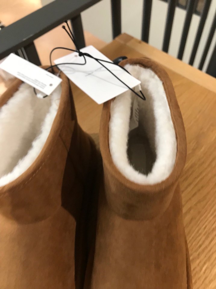 Kahverengi Süet Tüylü Kadın Dolgu Topuk Bot - Görsel 2