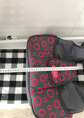 Renkli Puantiyeli Gri Bebek Çantası - Görsel 6