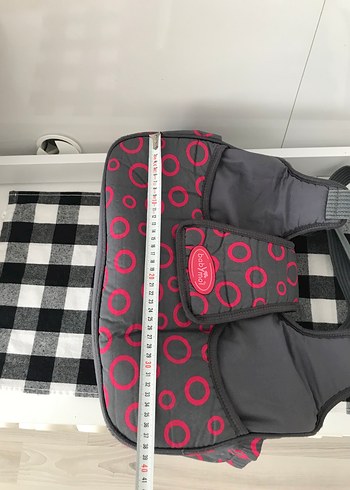 Renkli Puantiyeli Gri Bebek Çantası - Görsel 5