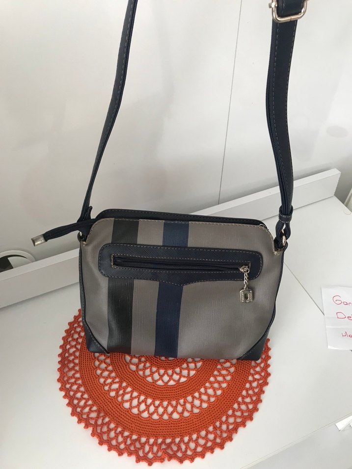 Gri Desenli Kadın Omuz Çantası - Görsel 2