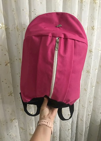 Pembe Fermuarlı Kadın Sırt Çantası - Görsel 3