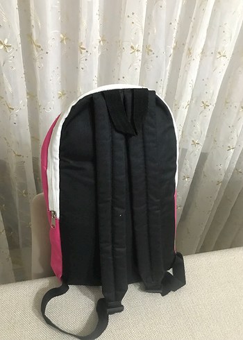 Pembe Fermuarlı Kadın Sırt Çantası - Görsel 2