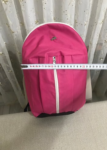 Pembe Fermuarlı Kadın Sırt Çantası - Görsel 4