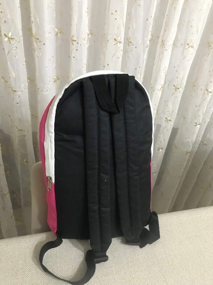 Pembe Fermuarlı Kadın Sırt Çantası - Görsel 2