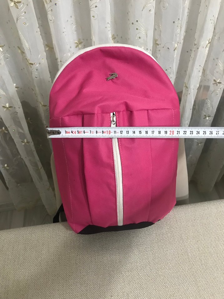 Pembe Fermuarlı Kadın Sırt Çantası - Görsel 4