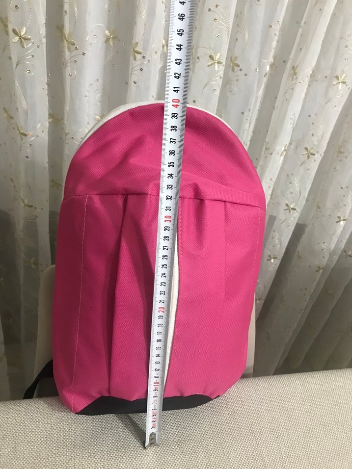 Pembe Fermuarlı Kadın Sırt Çantası - Görsel 5