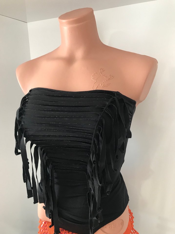 Siyah Mini Fit Göğüs Korsesi - Görsel 5