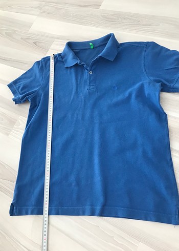 Erkek Mavi Kısa Kollu Polo Tişört - Görsel 2