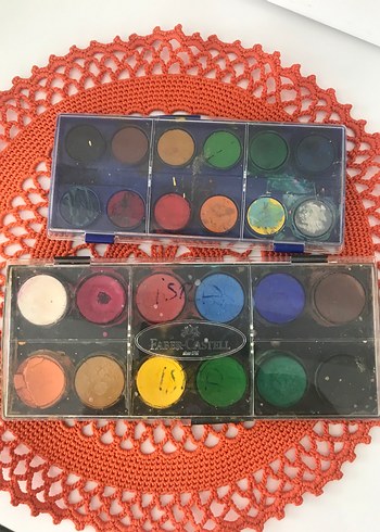 Çok Renkli Koyu Suluboya Boya Seti - Görsel 3