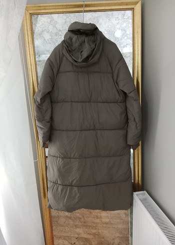 Kadın Uzun Kışlık Düğmeli Mont - Görsel 3