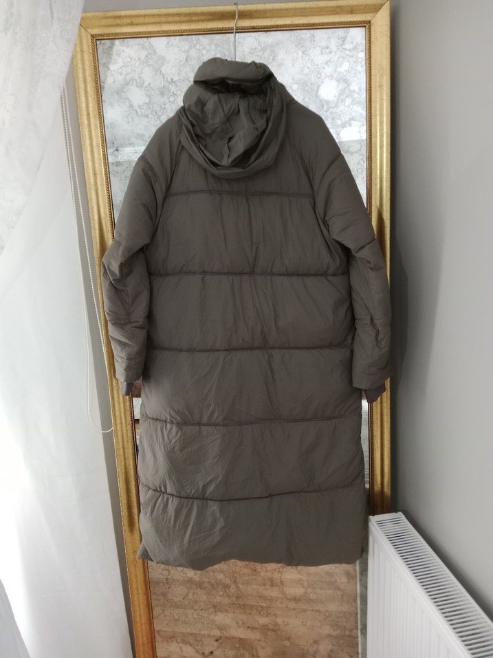 Kadın Uzun Kışlık Düğmeli Mont - Görsel 3