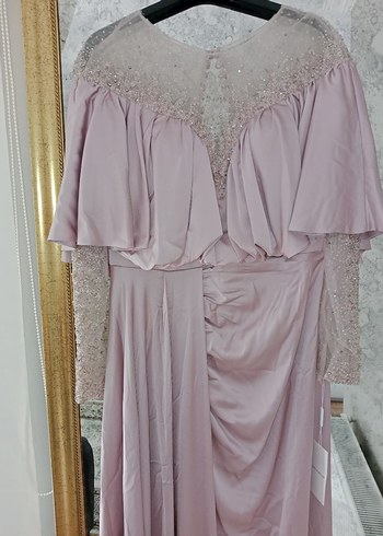 Kenzel Pudra Pembe Uzun  Abiye Elbise - Görsel 3