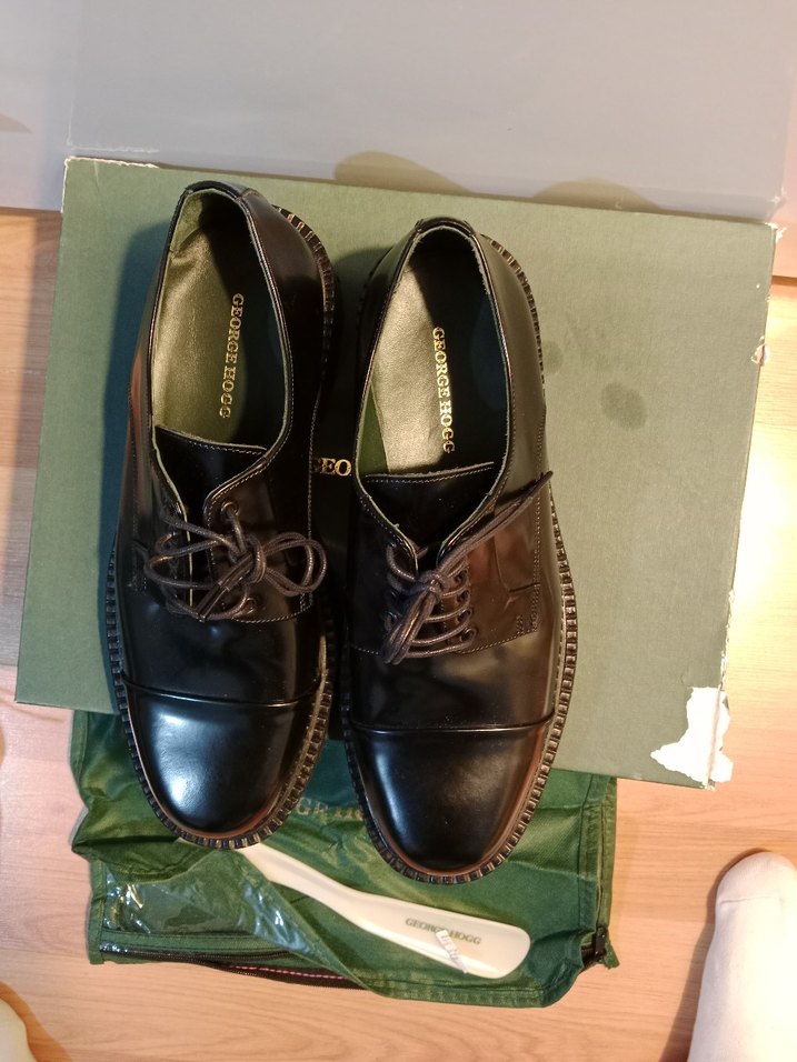 George hogg Erkek Klasik Yeşil Deri Ayakkabı - Görsel 5