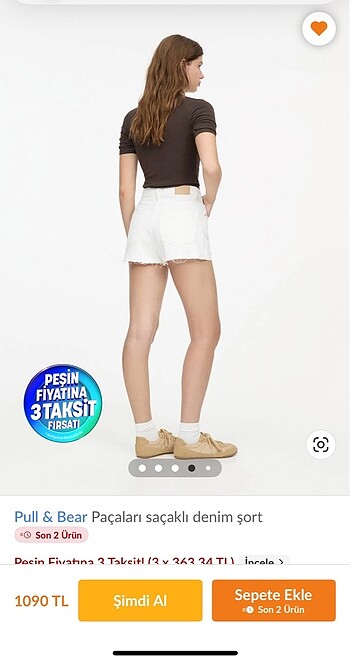 s Beden Pull Bear kot şort