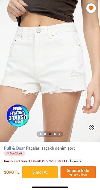 Pull and Bear Pull Bear kot şort