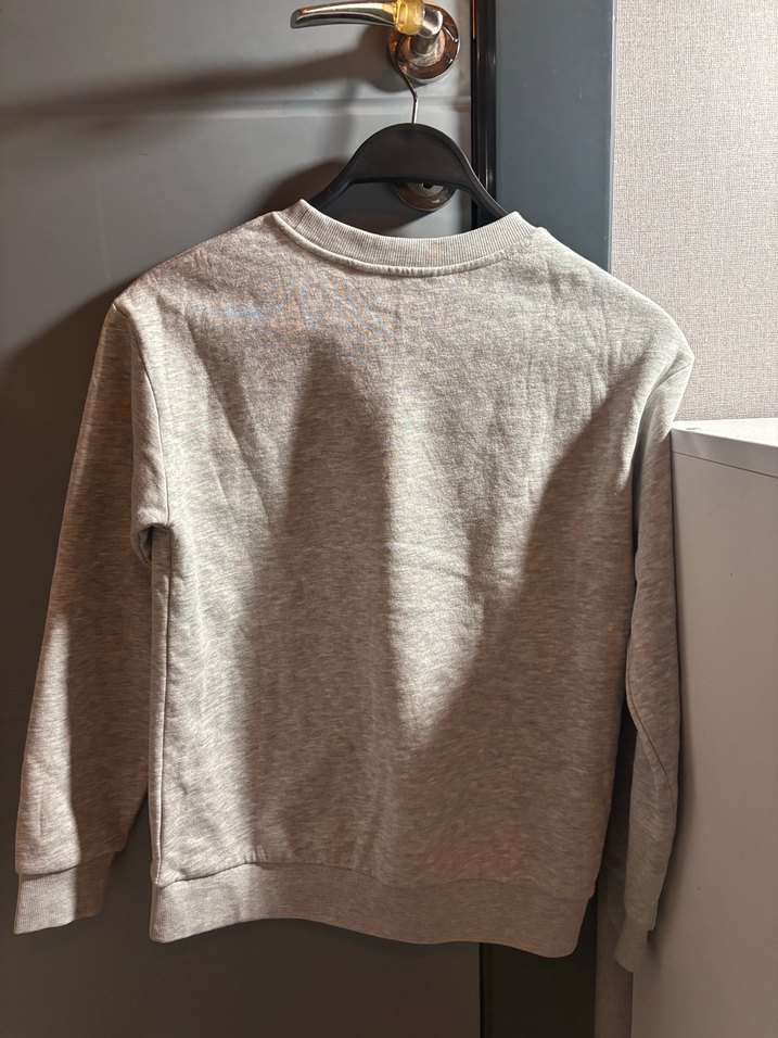 Gri Çocuk Basic Sweatshirt - Görsel 3