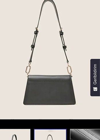 Ted Baker Siyah Deri Kadın Çanta - Görsel 5