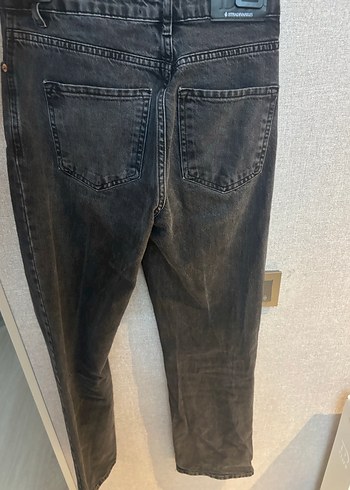 Gri Kadın Denim Midi Boy Jean - Görsel 3