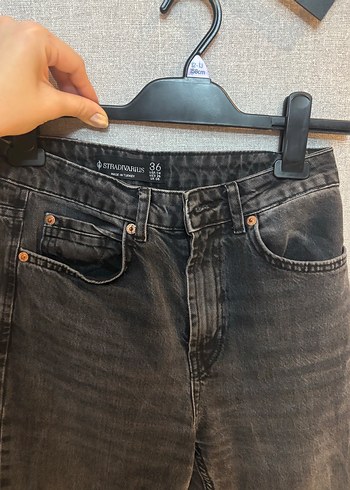 Gri Kadın Denim Midi Boy Jean - Görsel 2