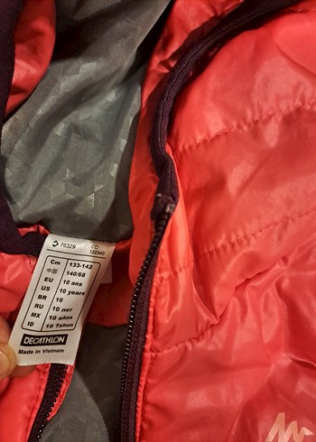 Kızlar için Kapüşonlu Pembe Spor Yelek - Görsel 5