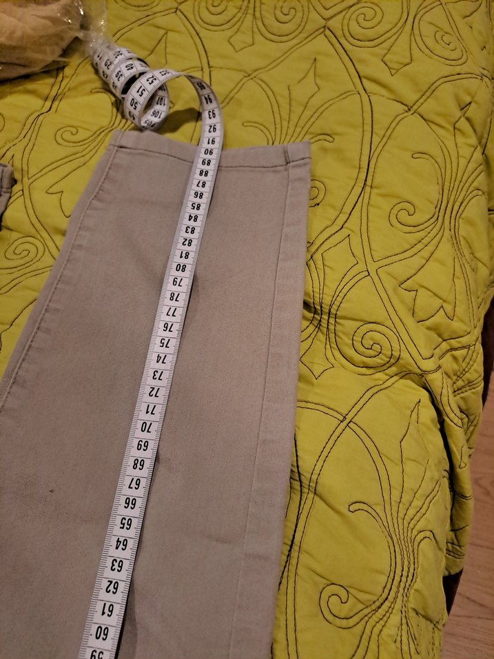 Bej Kadın Kumaş kot  Pantolon - Görsel 2