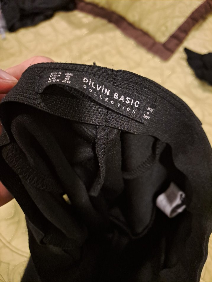 Kadın Siyah Pilili Midi Etek - Görsel 3