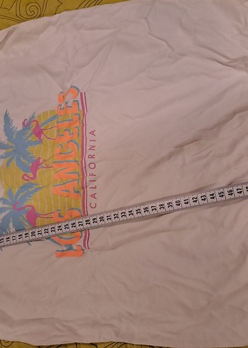 Beyaz Kız Çocuk Baskılı Kısa Kollu Tişört - Görsel 3