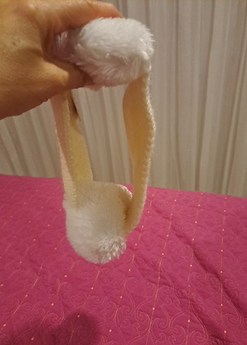 Kız Çocukları İçin Peluş Detaylı kulaklık - Görsel 6