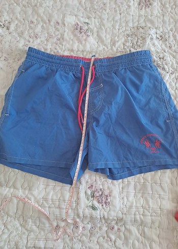 Mavi Kemerli Erkek Mini Şort - Görsel 4