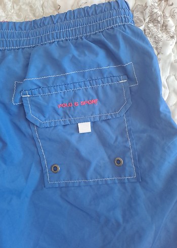 Mavi Kemerli Erkek Mini Şort - Görsel 6