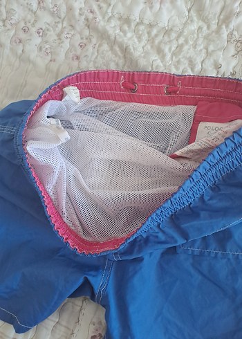 Mavi Kemerli Erkek Mini Şort - Görsel 7