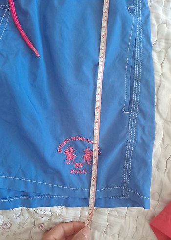 Mavi Kemerli Erkek Mini Şort - Görsel 2